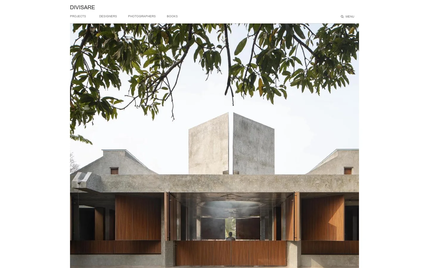 Divisare Homepage screenshot