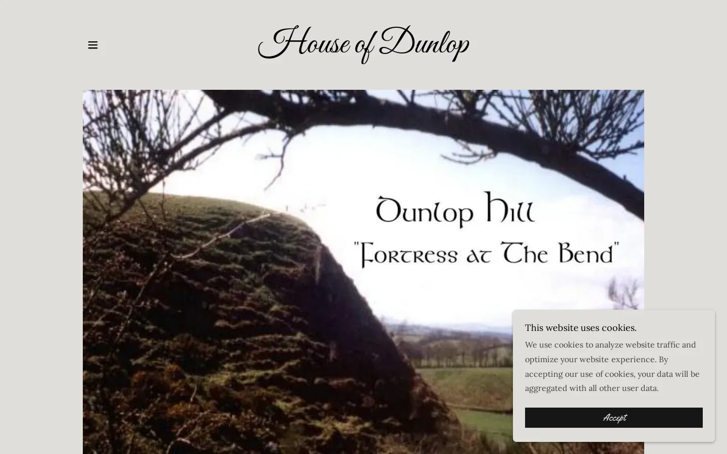 Clan Dunlop Homepage screenshot