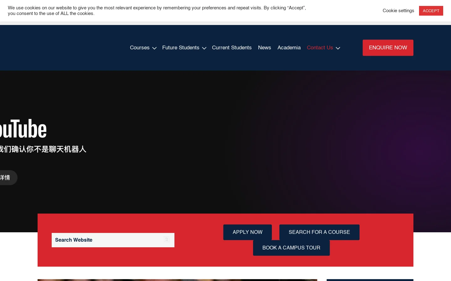 ICMS Homepage screenshot