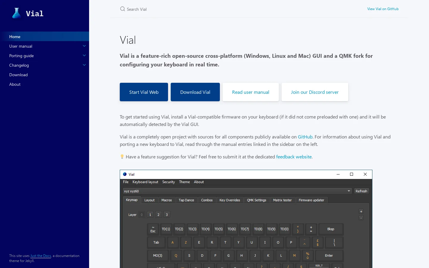 Home - Vial Homepage screenshot