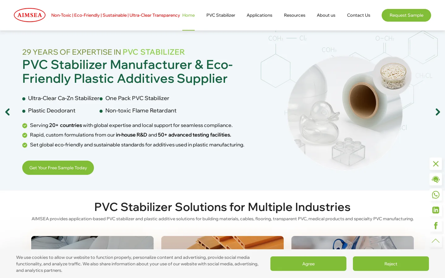 AIMSEA Homepage screenshot