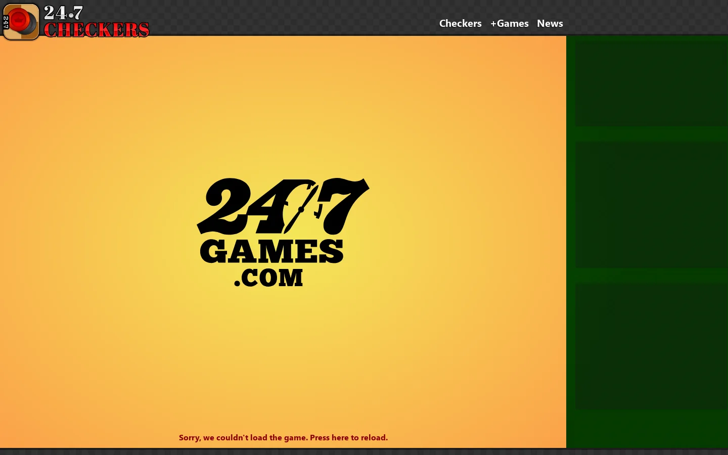 Play 247 Checkers Online – Fun and Free Games Available 24/7 Homepage screenshot