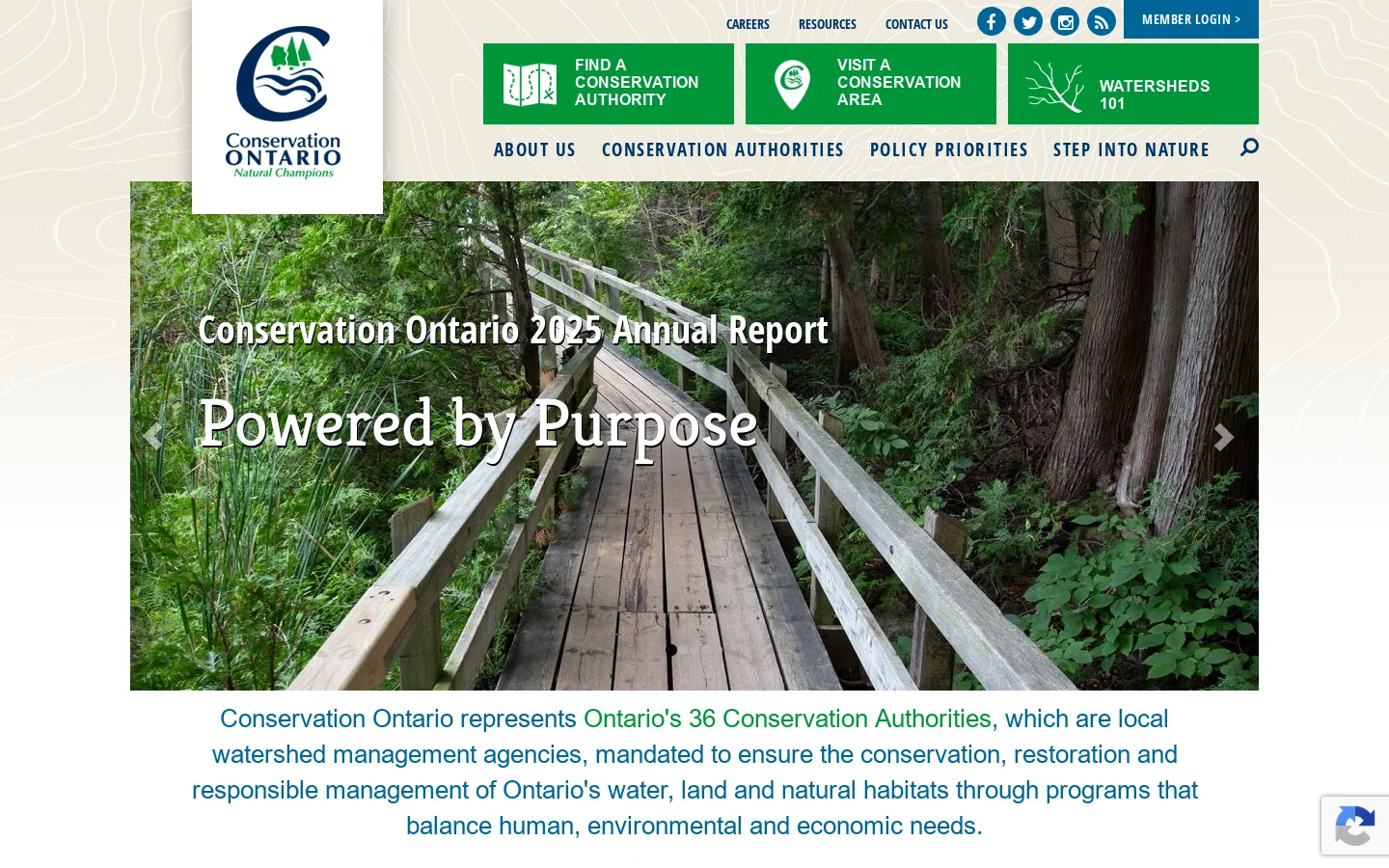Home // Conservation Ontario Homepage screenshot