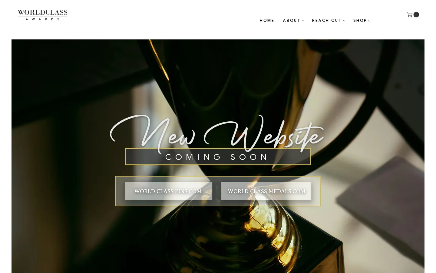 World Class Awards Homepage screenshot