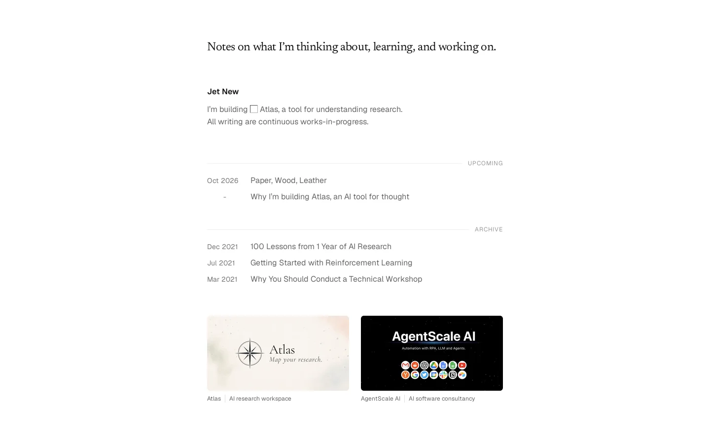 Jet New Homepage screenshot