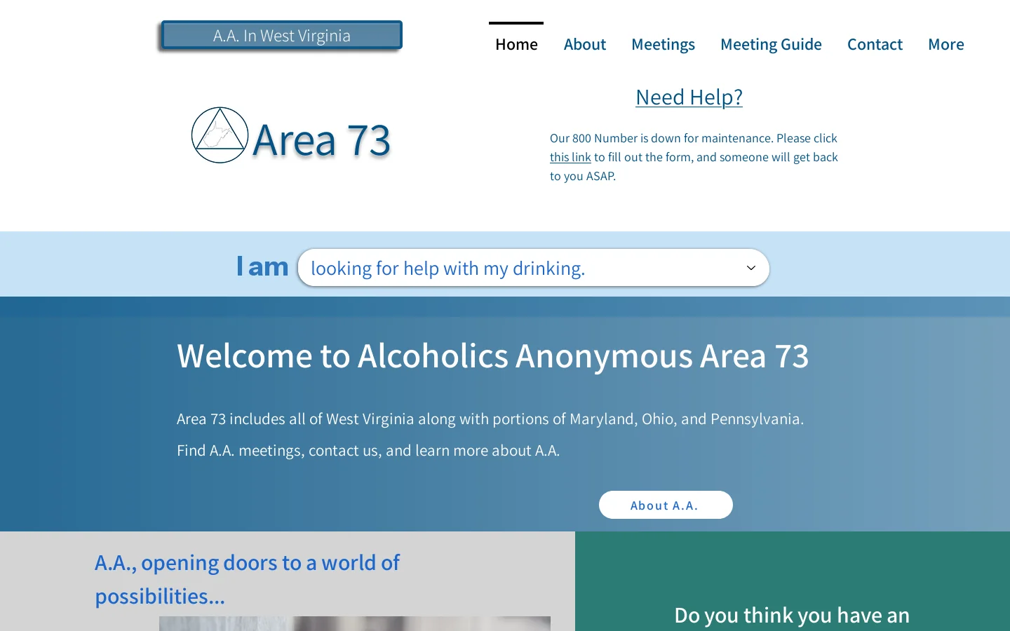 aawv Homepage screenshot
