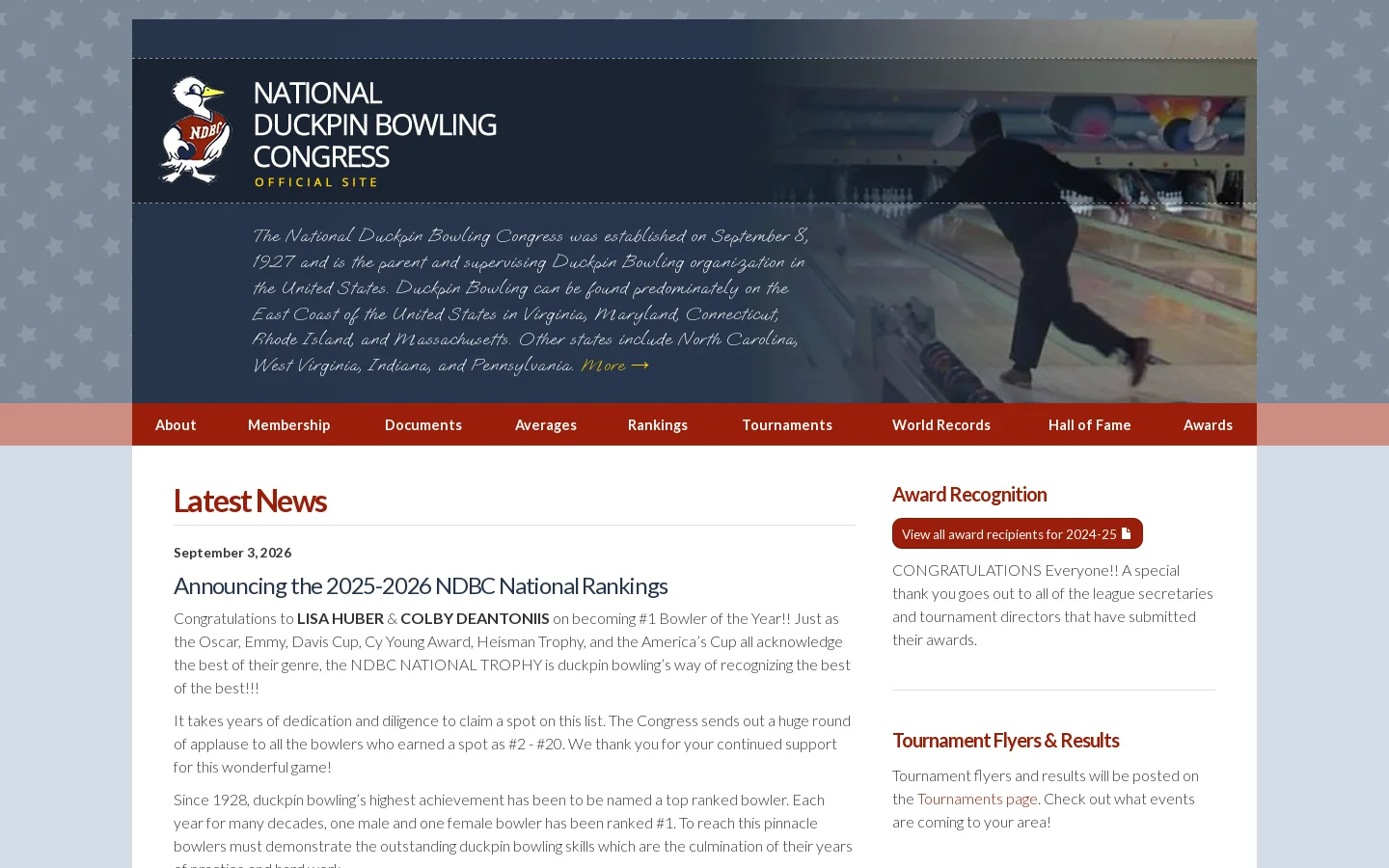 NDBC.org Homepage screenshot