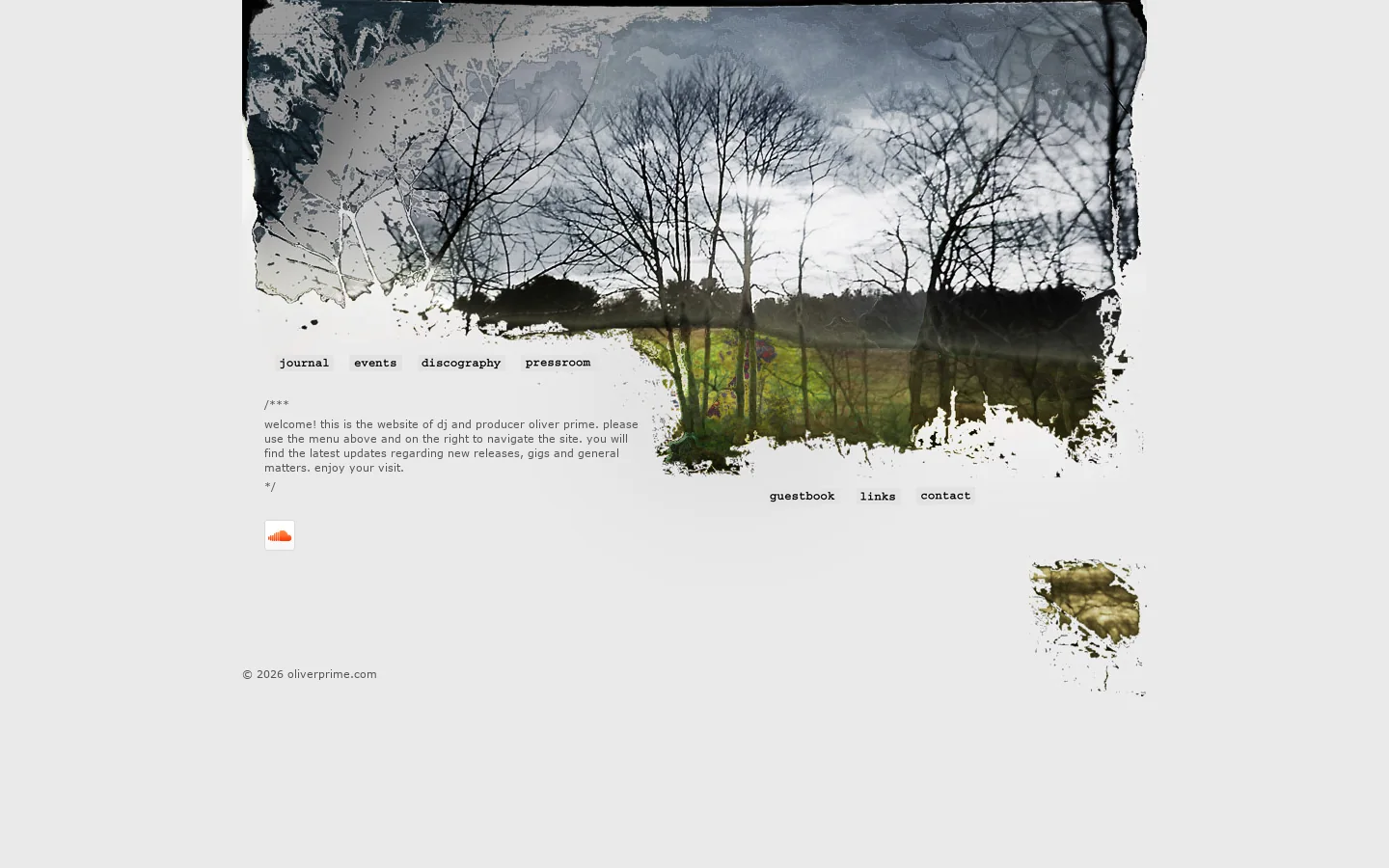 oliverprime.com Homepage screenshot