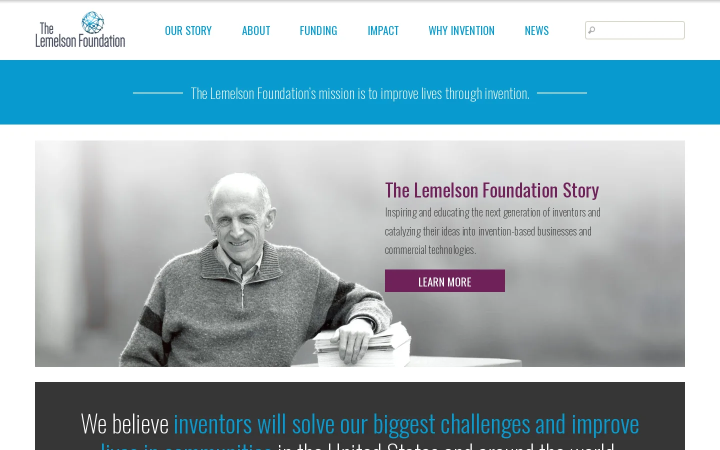 Home | The Lemelson Foundation Homepage screenshot