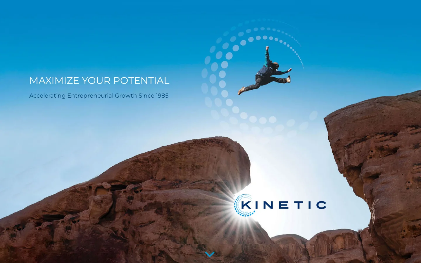 Kinetic Ventures Homepage screenshot