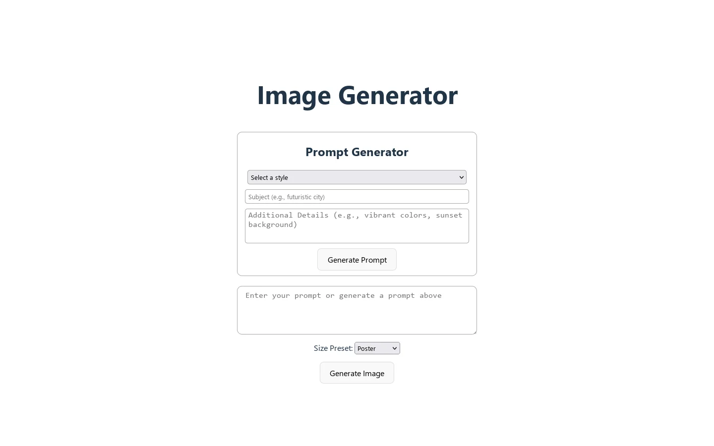 Art Genie Homepage screenshot