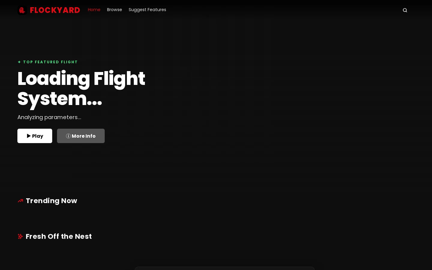 Flockyard Homepage screenshot