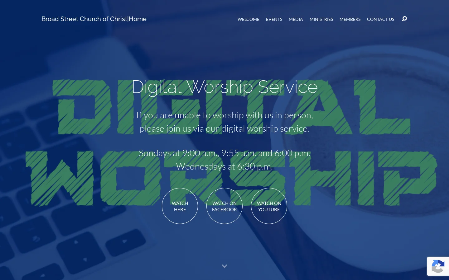 Broad Street Church of Christ Homepage screenshot