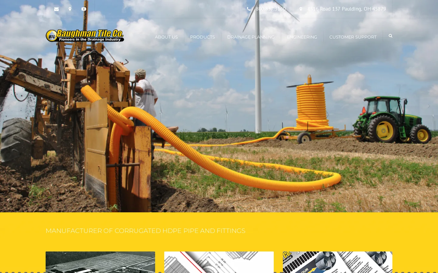 Baughman Tile Co Homepage screenshot