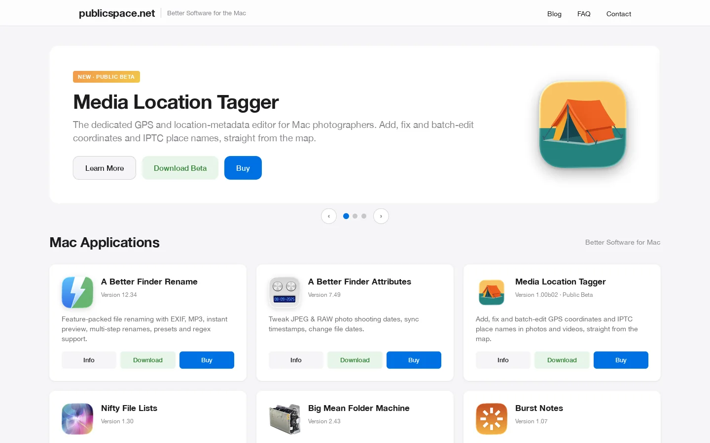 publicspace.net Homepage screenshot