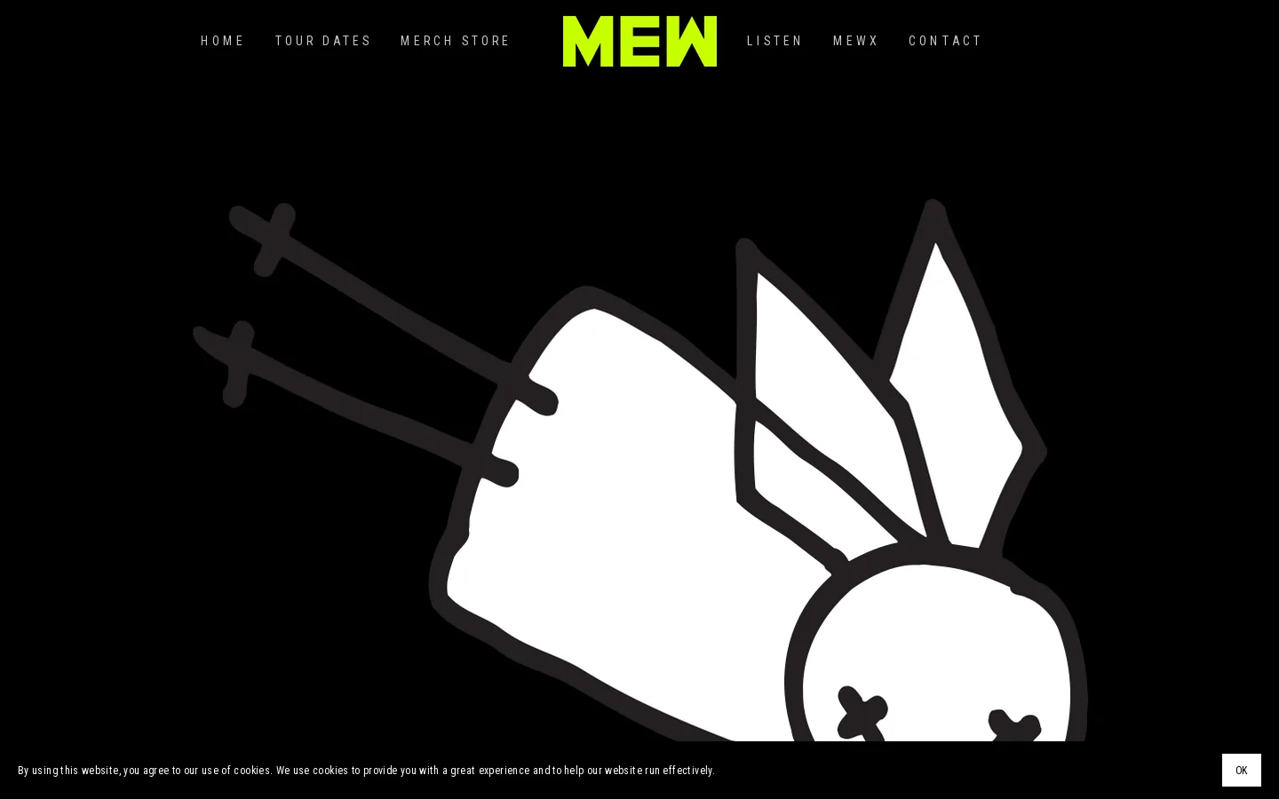 MEW Homepage screenshot