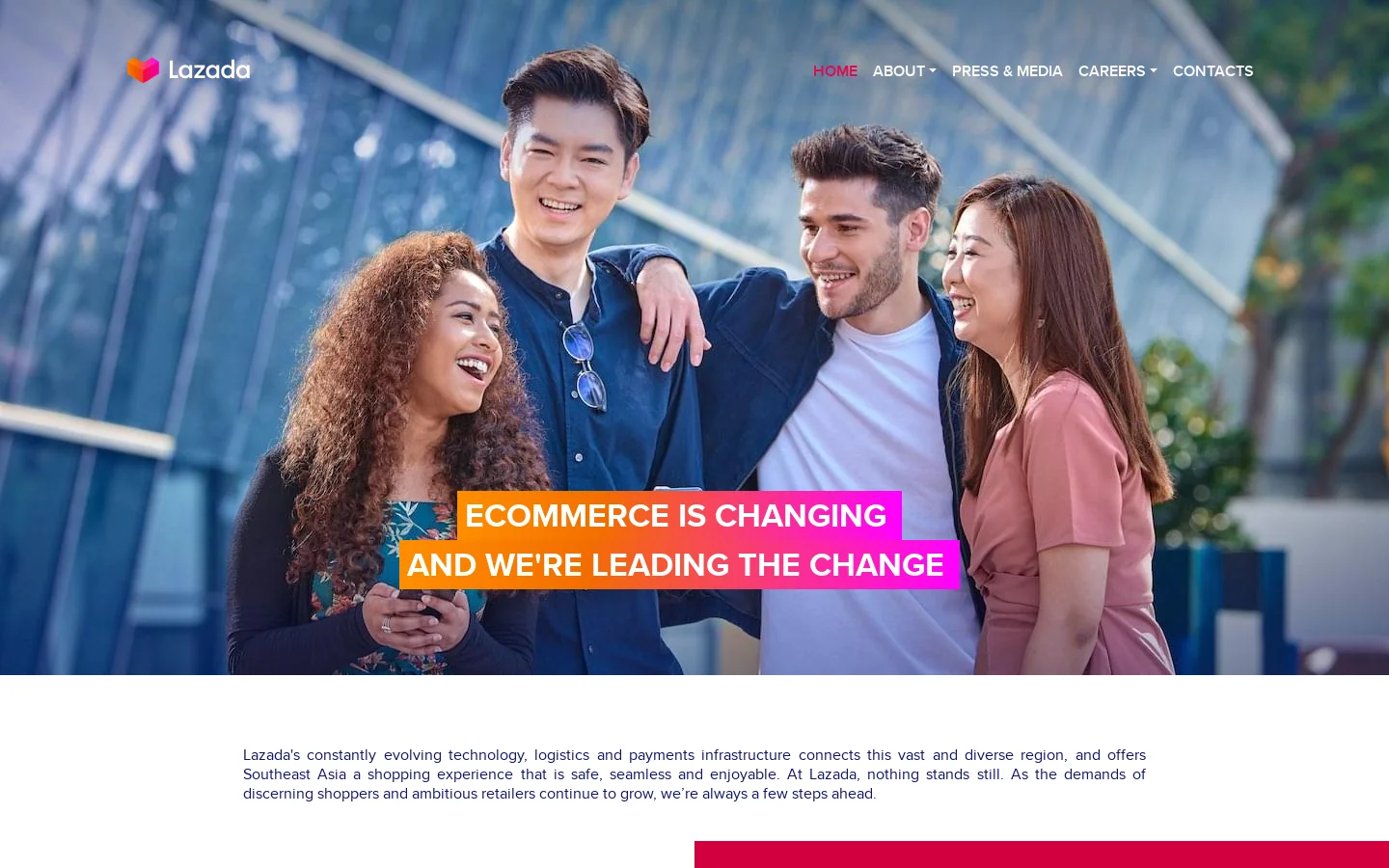 Home Homepage screenshot