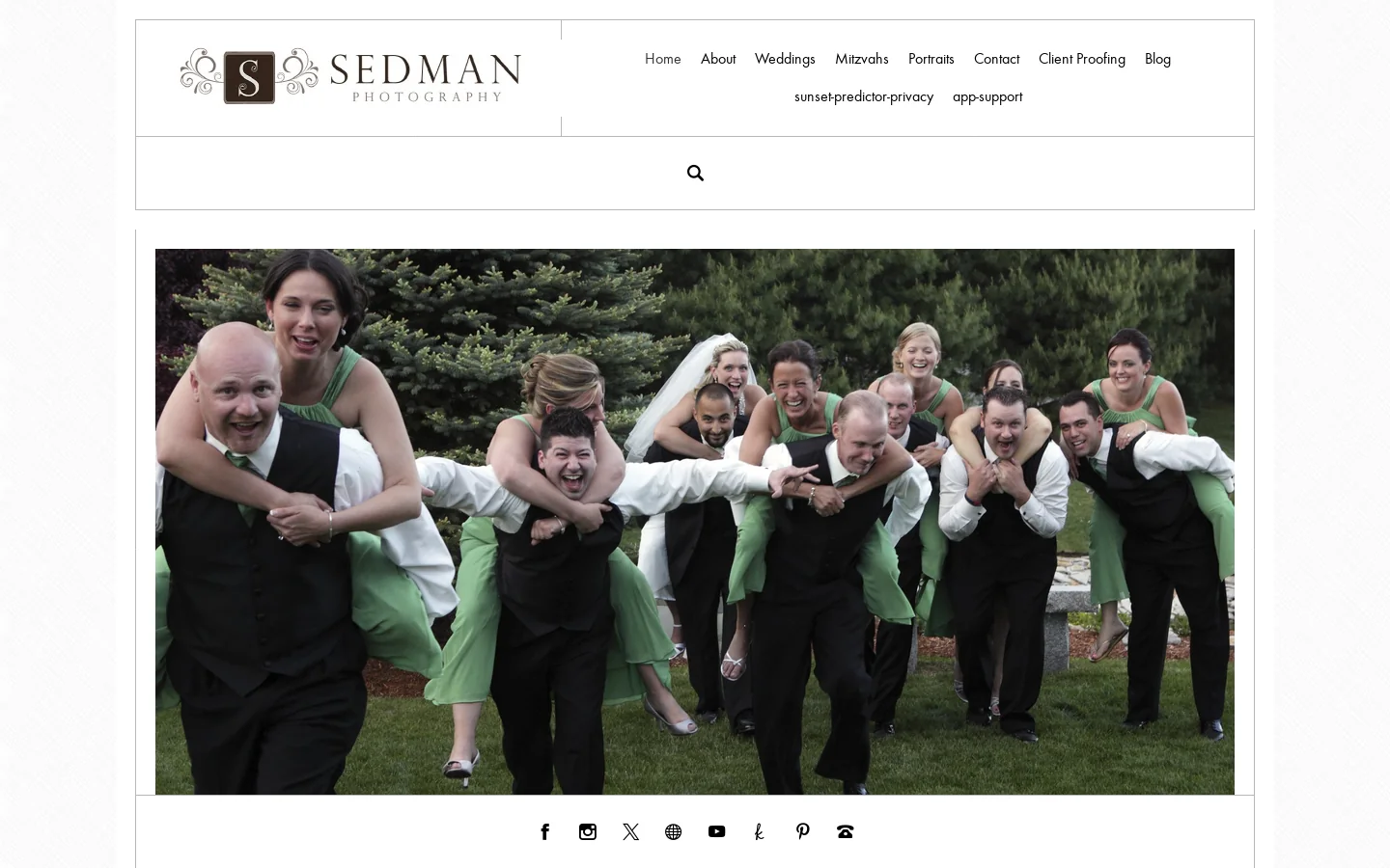 Boston Wedding & Portrait Photographer | Sedman Photography Homepage screenshot