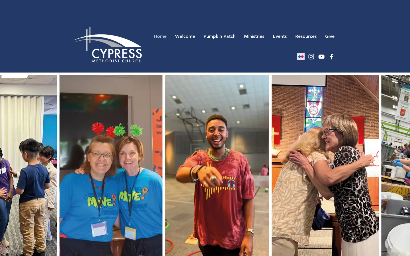 Home | Cypress Methodist Church Homepage screenshot