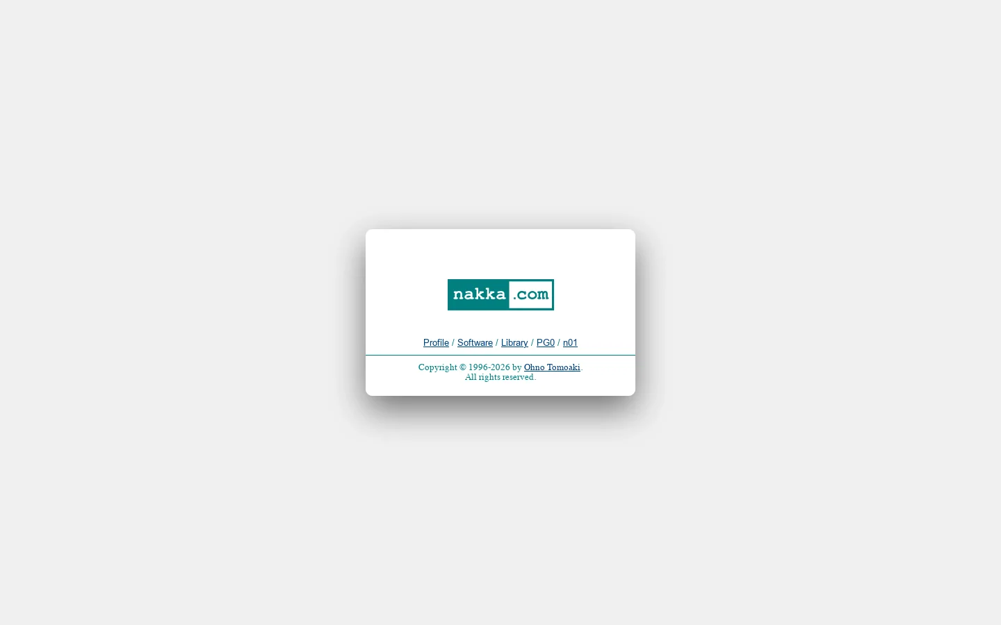 nakka.com Homepage screenshot