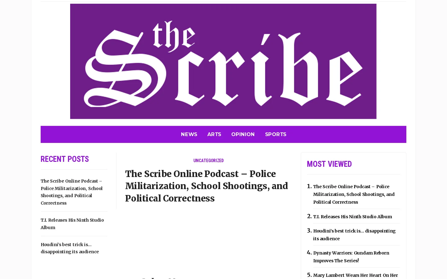 University of Bridgeport (The Scribe) – University of Bridgeport Homepage screenshot