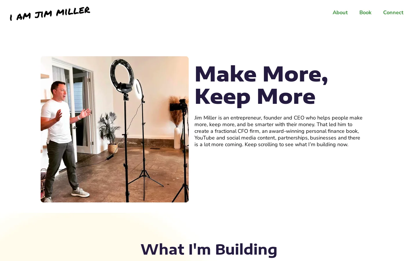 iamjimmiller Homepage screenshot