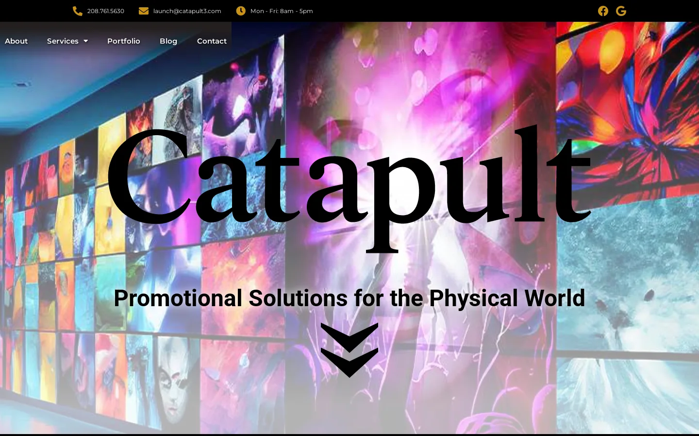 catapult3.com Homepage screenshot