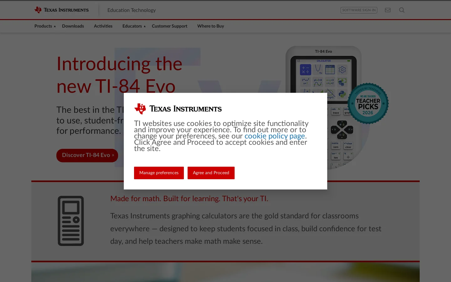 Education Technology Homepage screenshot