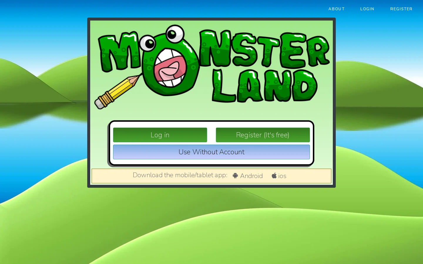 Monsterland- an "Exquisite Corpse" drawing game Homepage screenshot