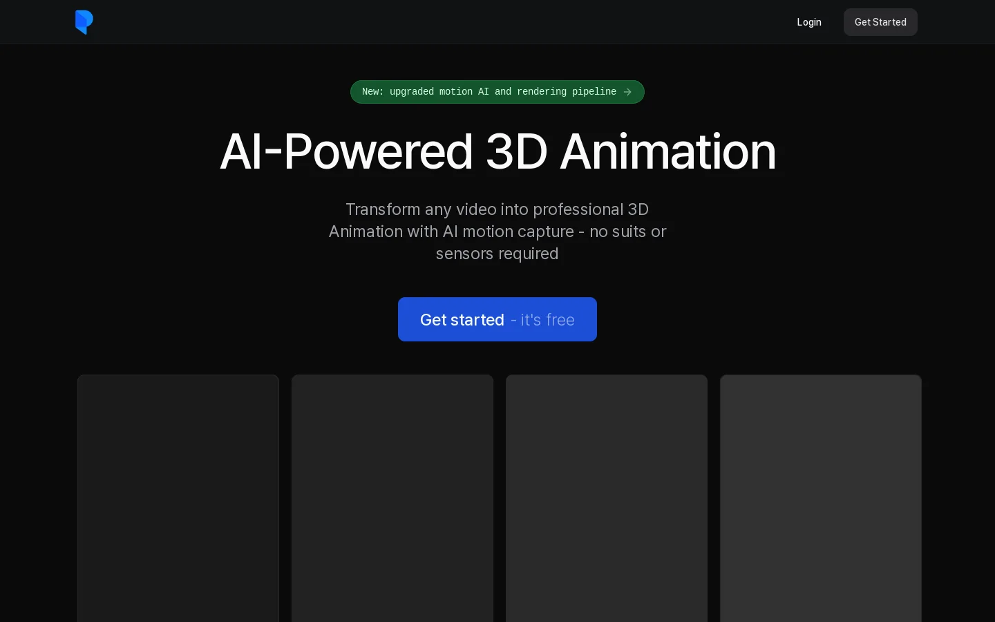 Plask Motion Homepage screenshot