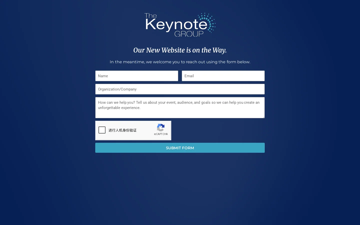 The Keynote Group Homepage screenshot