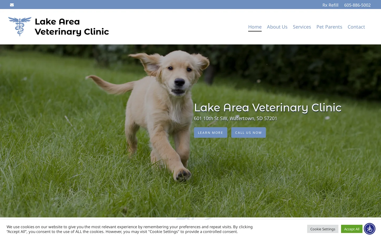 Veterinarian in Watertown, SD | Equine Vet | Local Animal Hospital Homepage screenshot