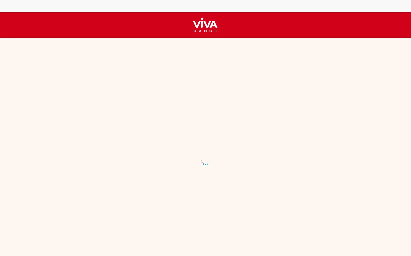 Viva Dance Homepage screenshot