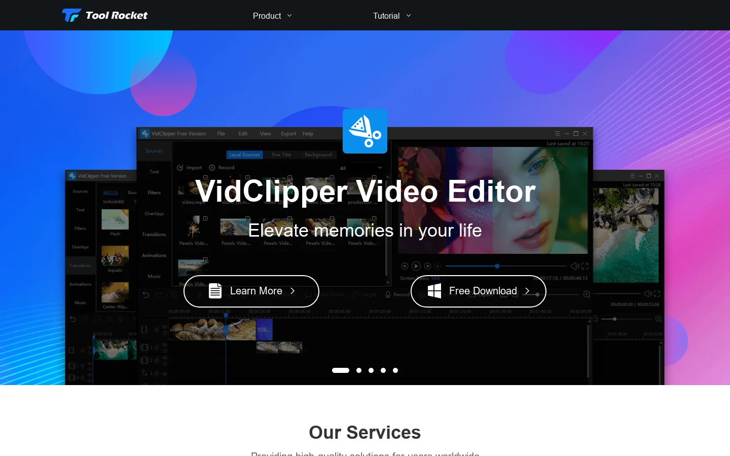 [OFFICIAL] ToolRocket - A professional Multimedia/PDF solution provider Homepage screenshot