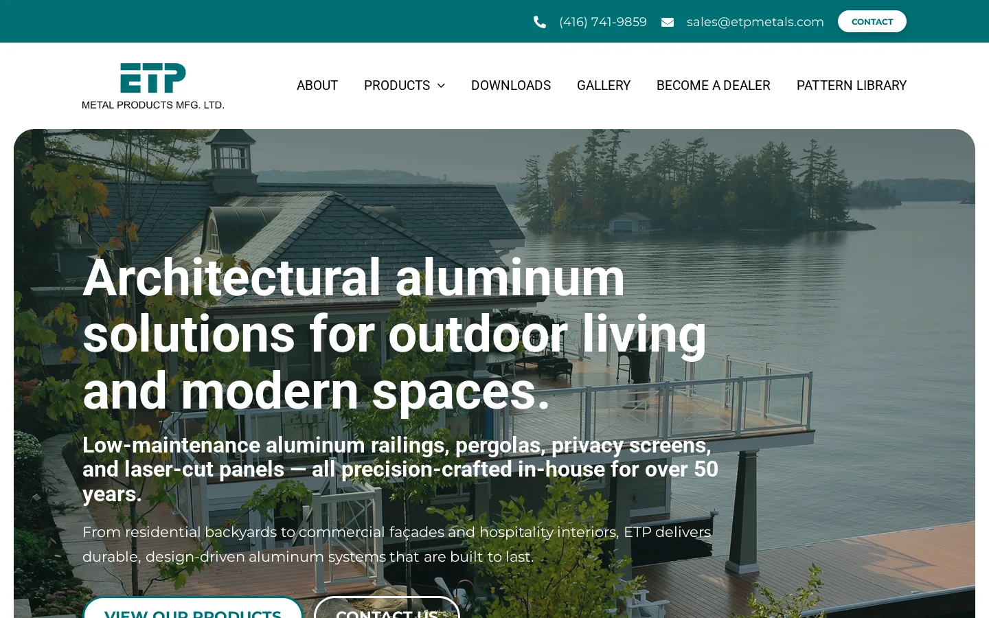 Home - ETP Homepage screenshot