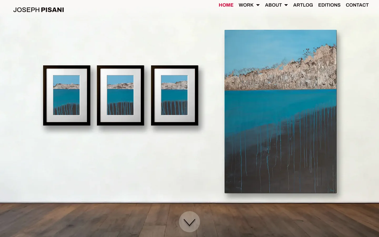Artist Joseph Pisani: How to Do Everything in Just One Lifetime | Existential Landscape Paintings Homepage screenshot