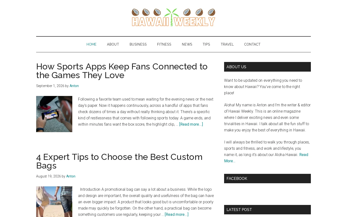Hawaii Army Weekly Homepage screenshot