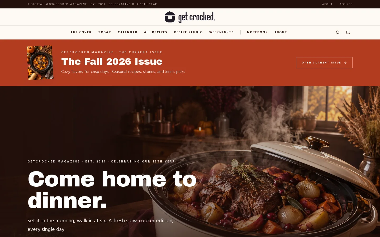 GetCrocked Homepage screenshot