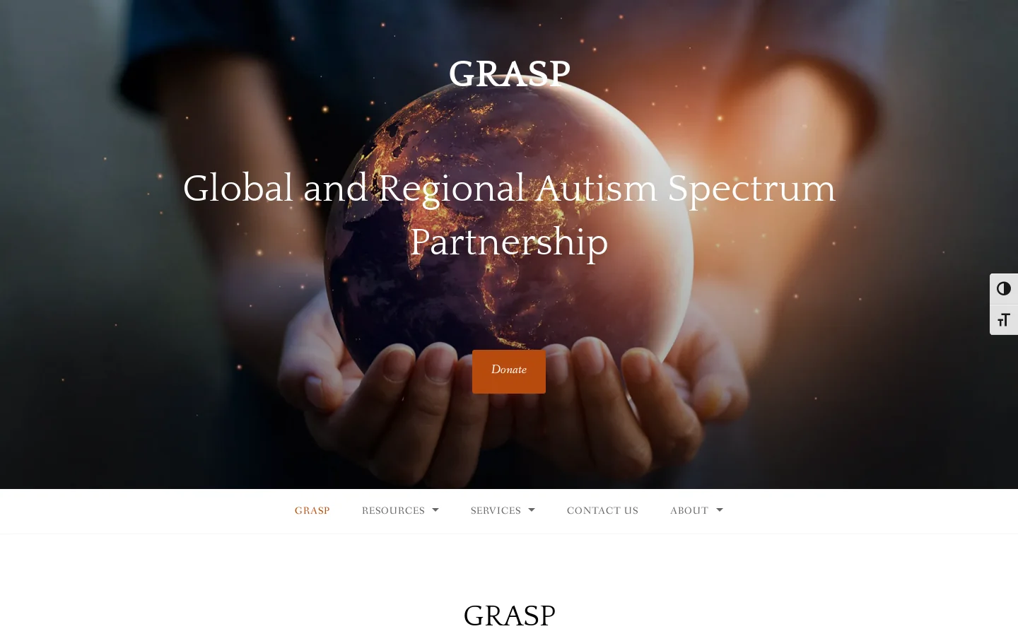 GRASP Homepage screenshot