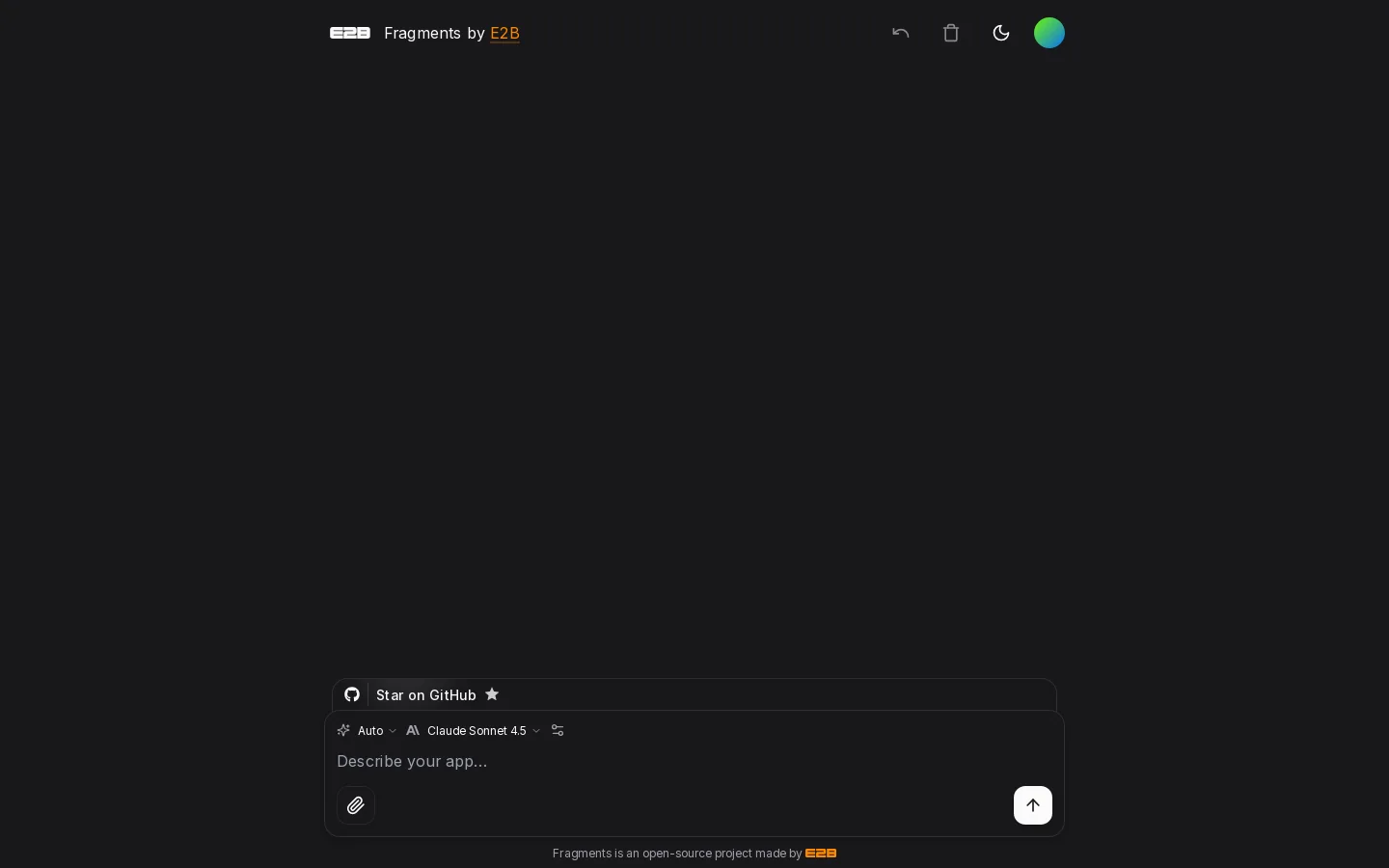 Fragments by E2B Homepage screenshot