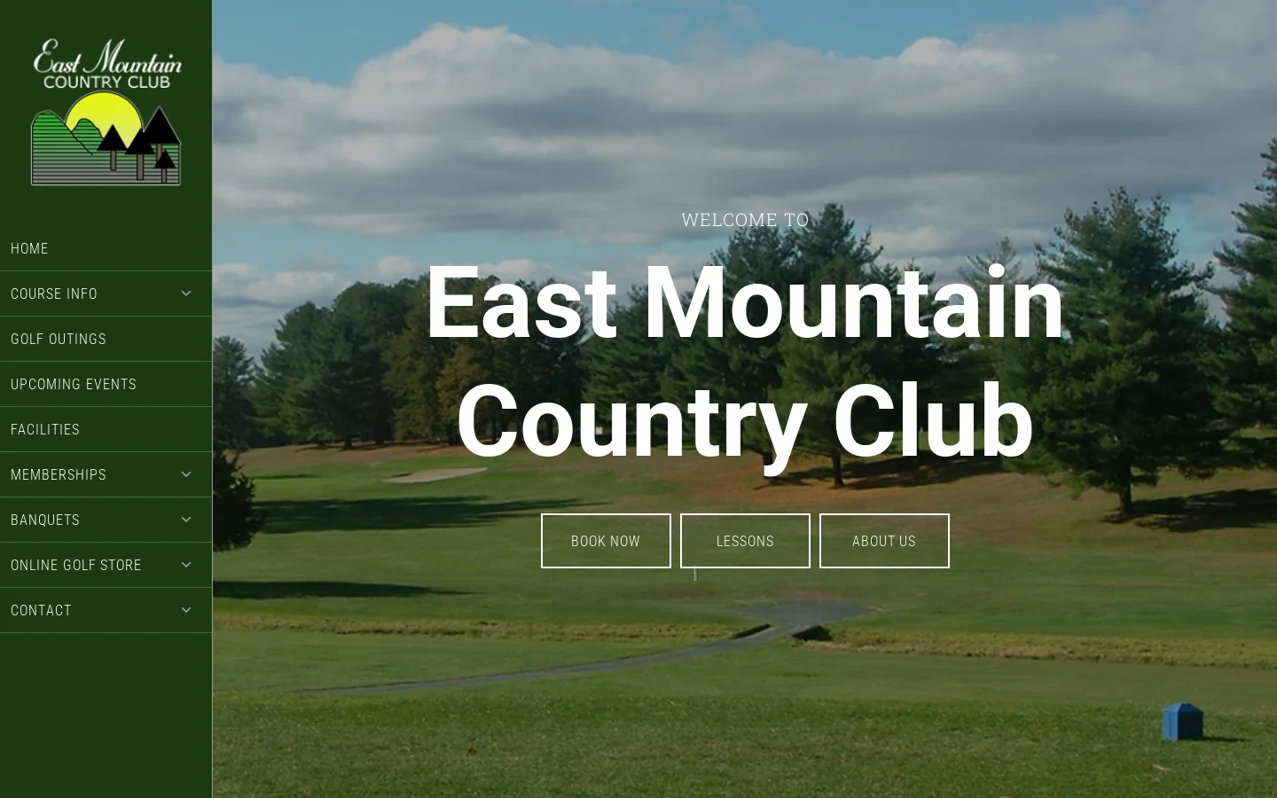East Mountain Country Club - Homepage screenshot