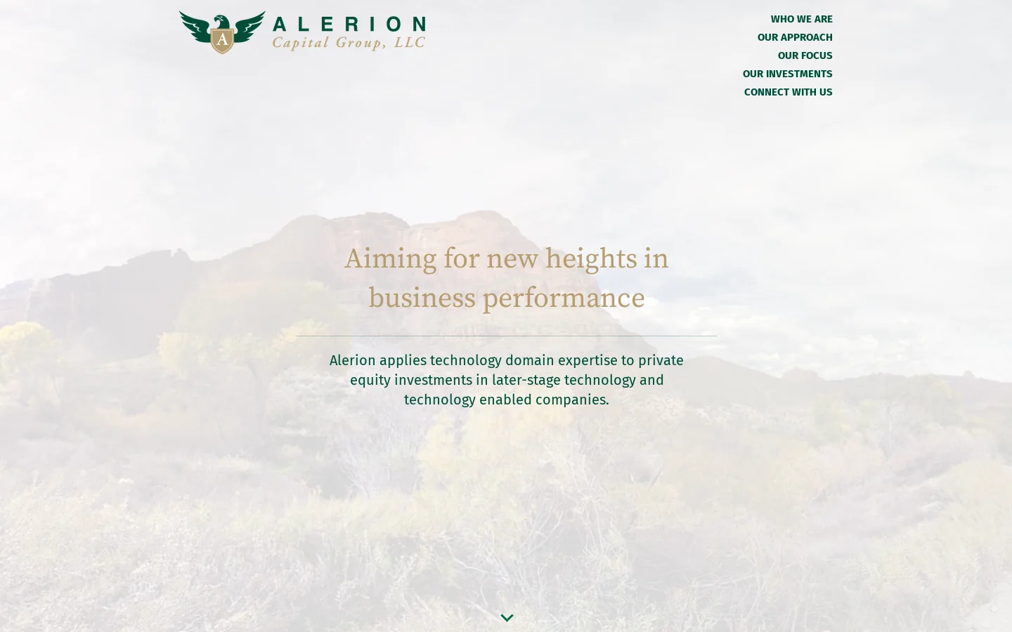 Alerion Capital Group Homepage screenshot