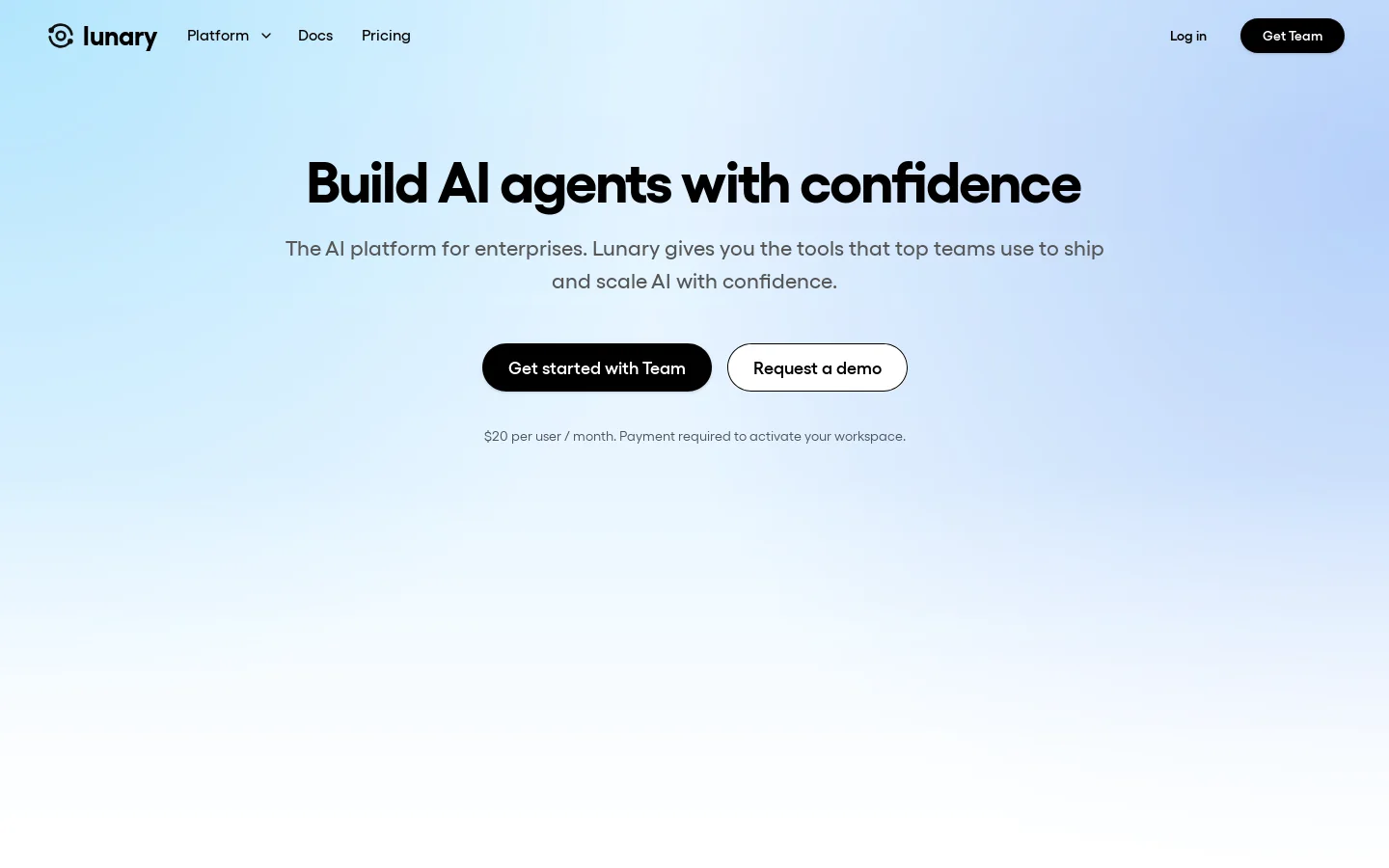 Lunary Homepage screenshot