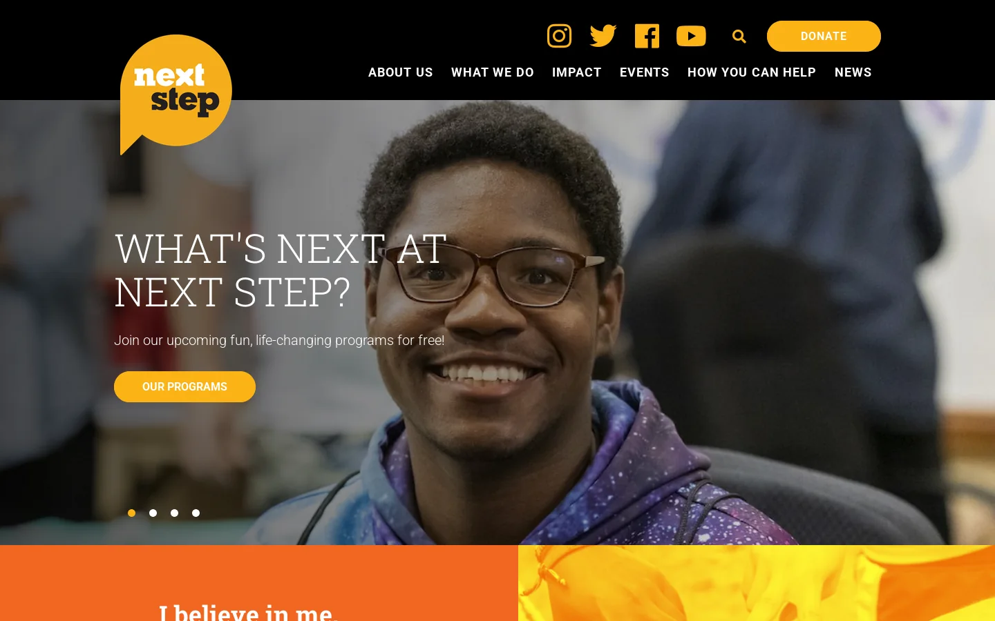 Homepage - Next Step Fund, Inc. Homepage screenshot
