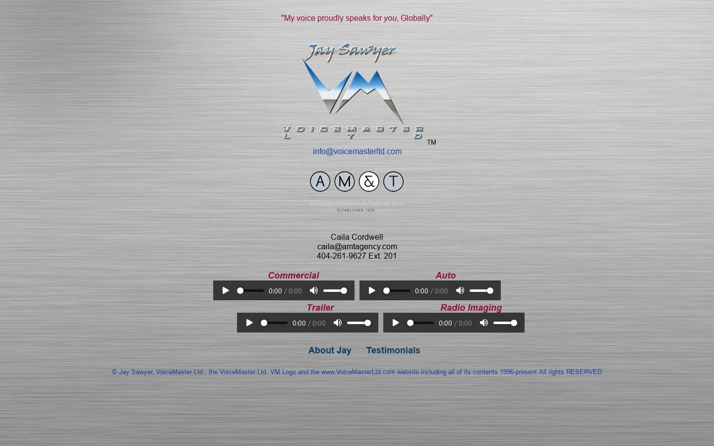 Voice Master LTD Homepage screenshot