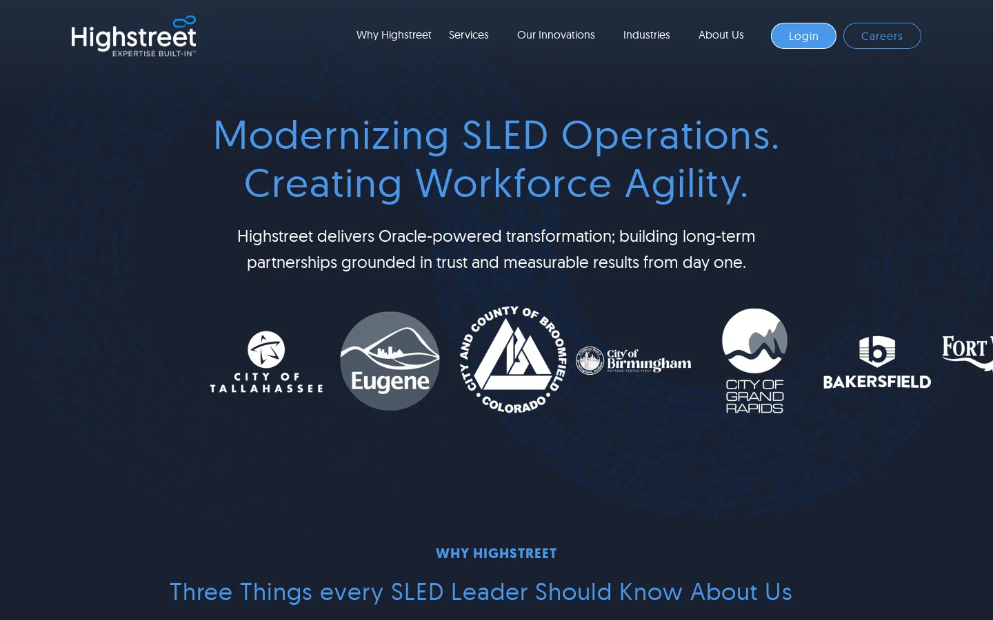 Highstreet IT Homepage screenshot