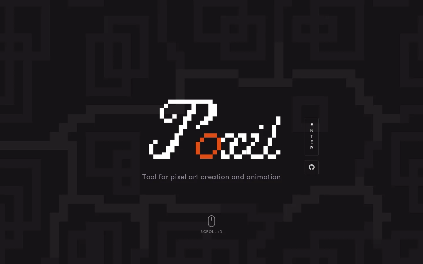 Poxil Homepage screenshot