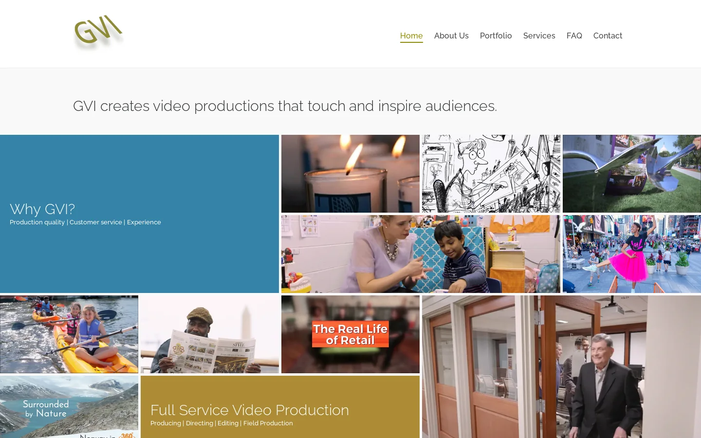 GVI Homepage screenshot
