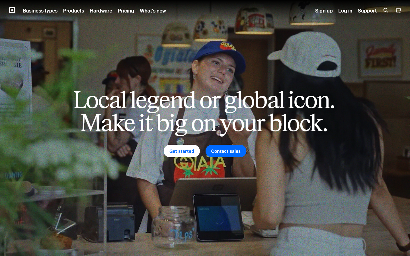 Power your entire business | Square Homepage screenshot
