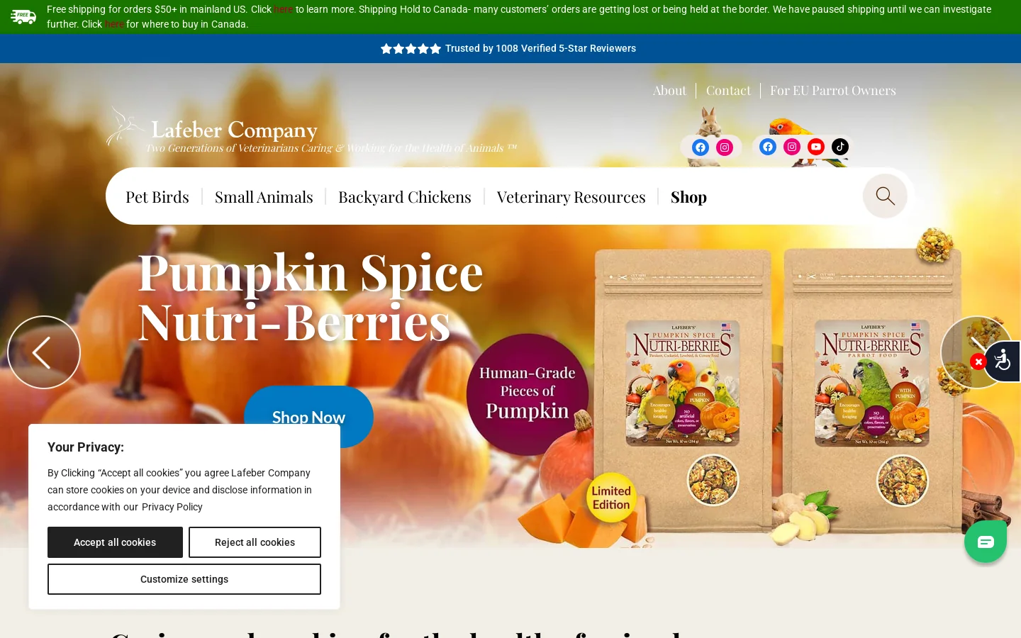 Lafeber Company Homepage screenshot